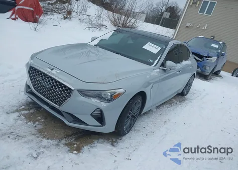 2019 Genesis G70 3.3T Advanced z USA, uszkodzony, nr VIN KMTG74LEXKU031746